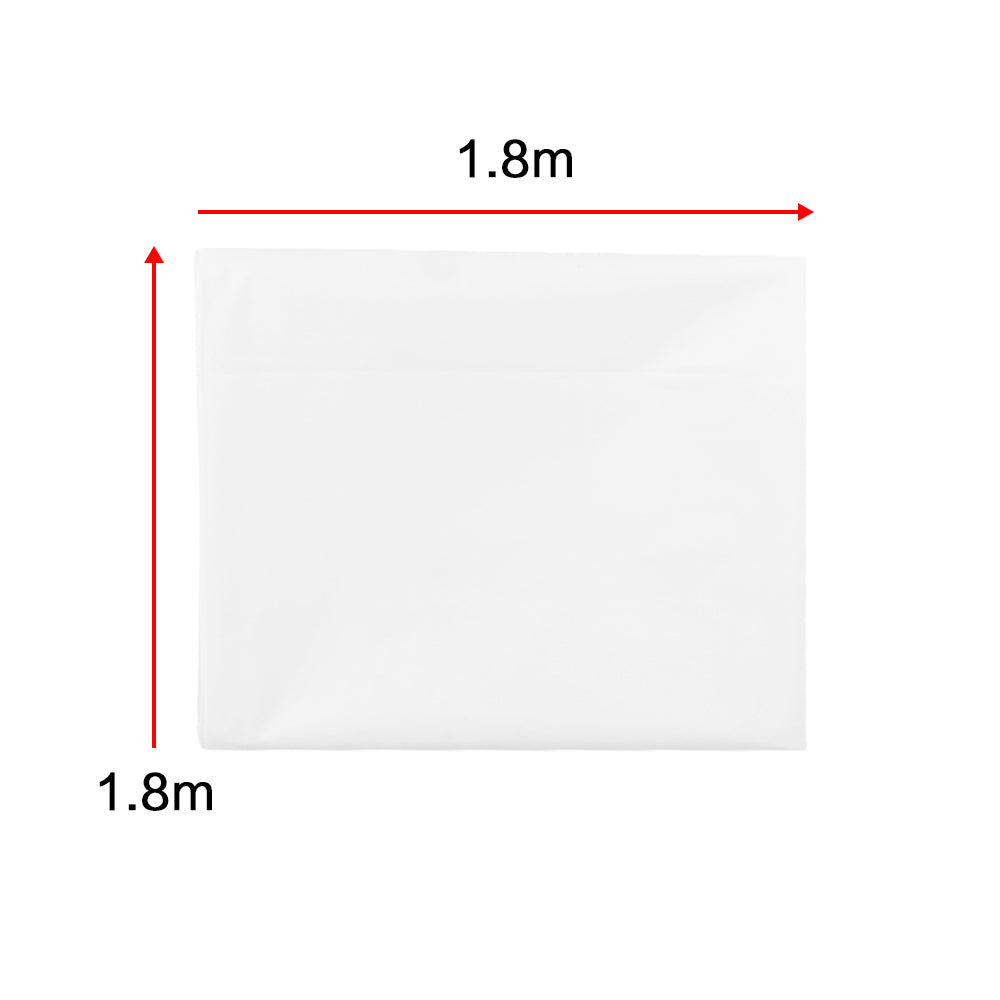 Bathroom Shower Curtain Mould Proof Mildew Resistant Curtain 1.8 m x 1.8m