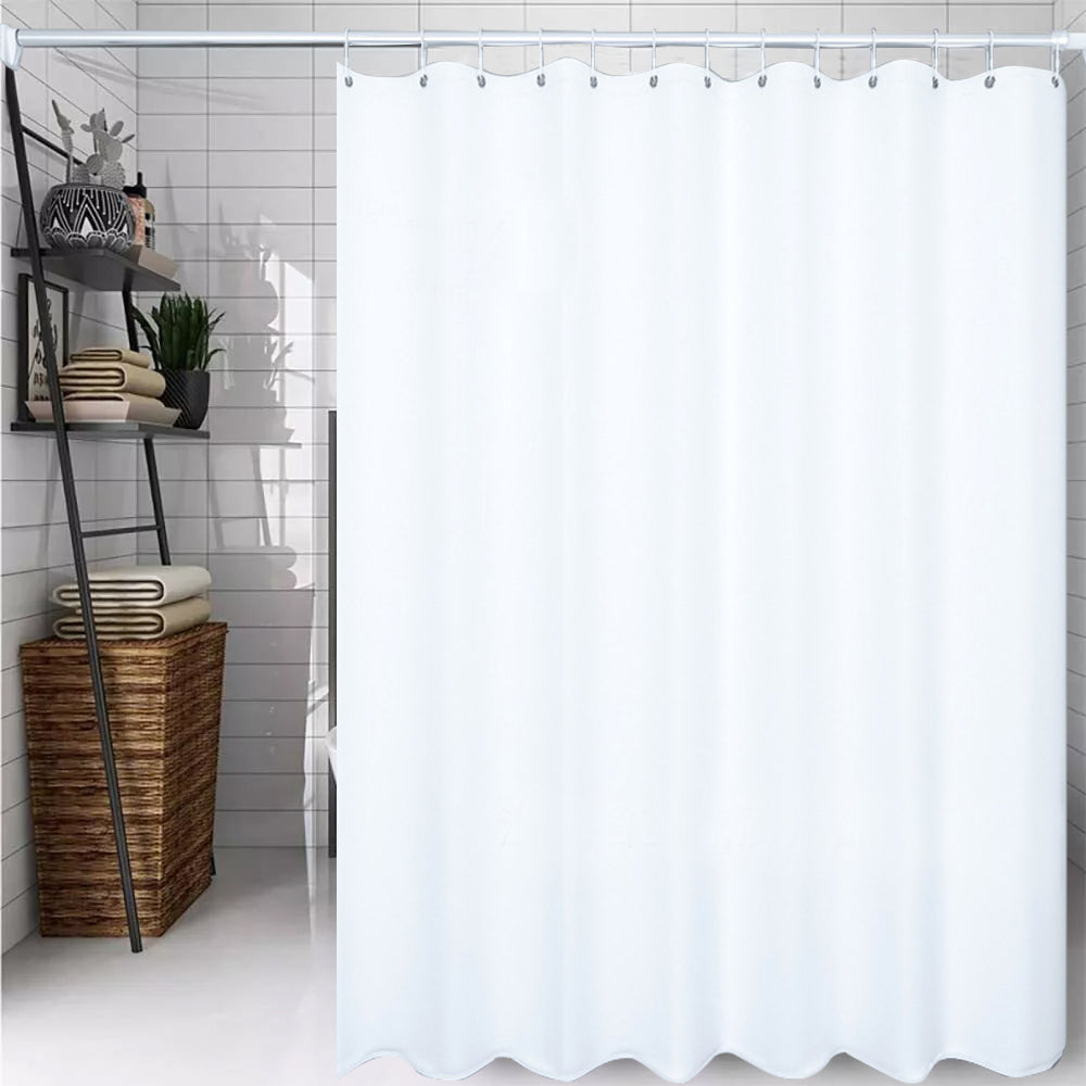 Bathroom Shower Curtain Mould Proof Mildew Resistant Curtain 1.8 m x 1.8m