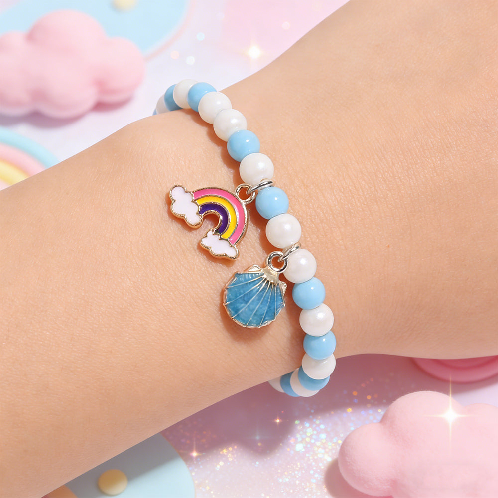 2 Box About 1190pcs Ocean Beads Bracelet Making Kit