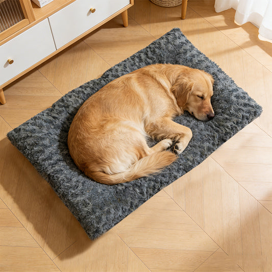 Fluffy Plush Soft Flat Animal Pet Sleeping Bed