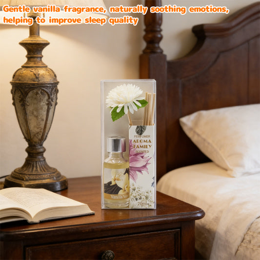 20mL Vanilla Reed Diffuser with Fake Flower
