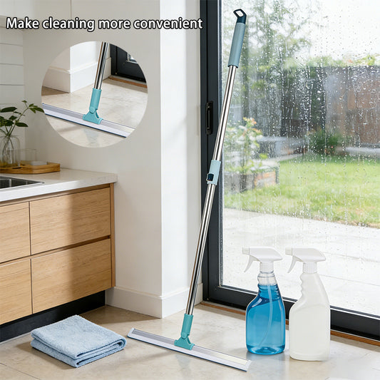 39 Inch Extendable Window Wiper Swivel Head Bathroom Squeegee