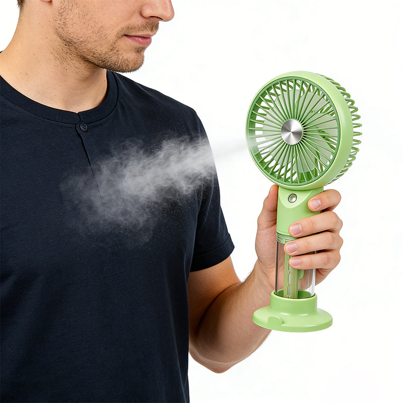 Handheld Mist Fan With Water Humidifier Cooler