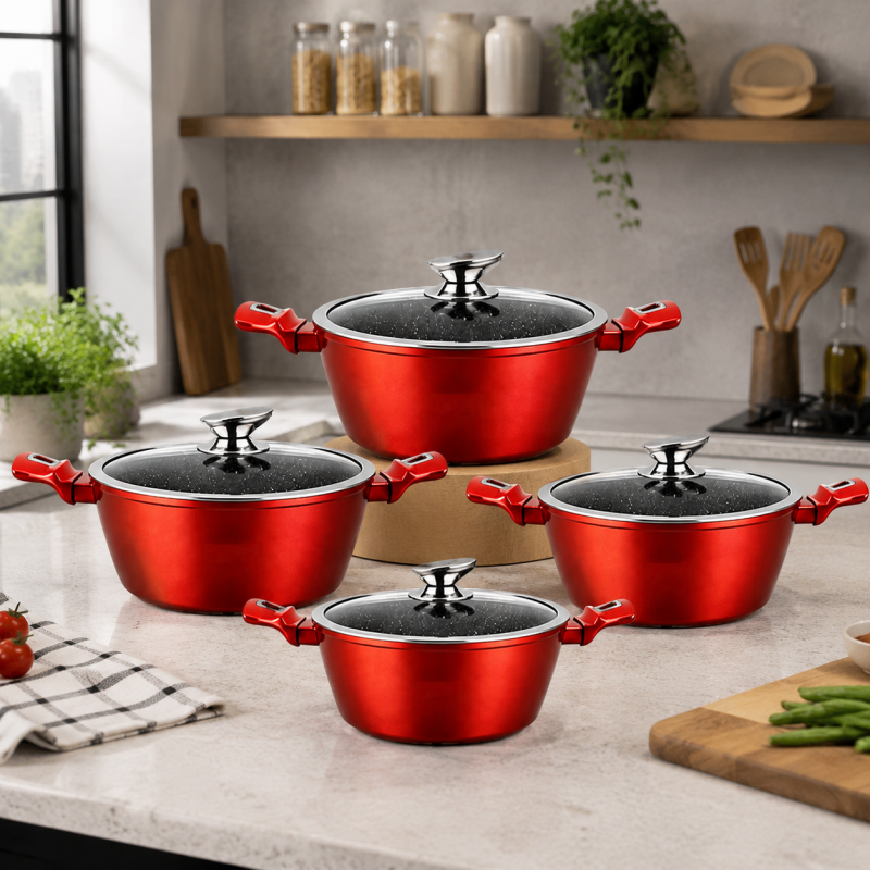 4PCS Casserole Set with Lids