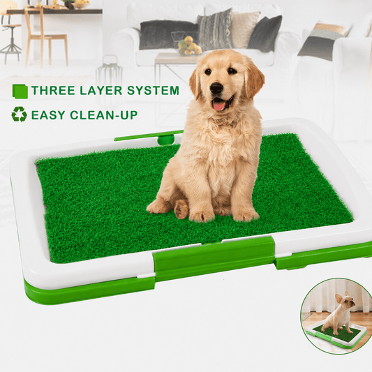 Dog Grass Toilet Training Pad with Tray