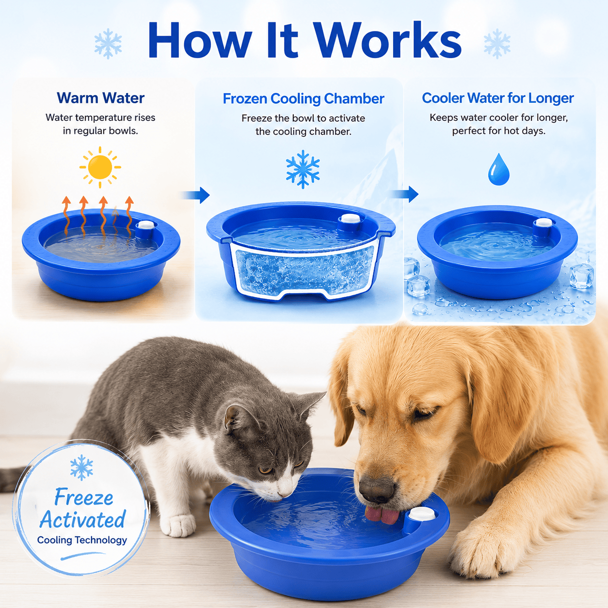 Dog Cat Cooling Bowl