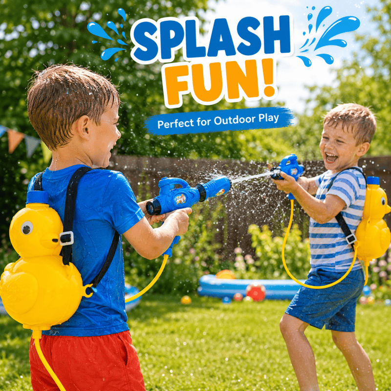 Kids Duck Backpack Water Gun
