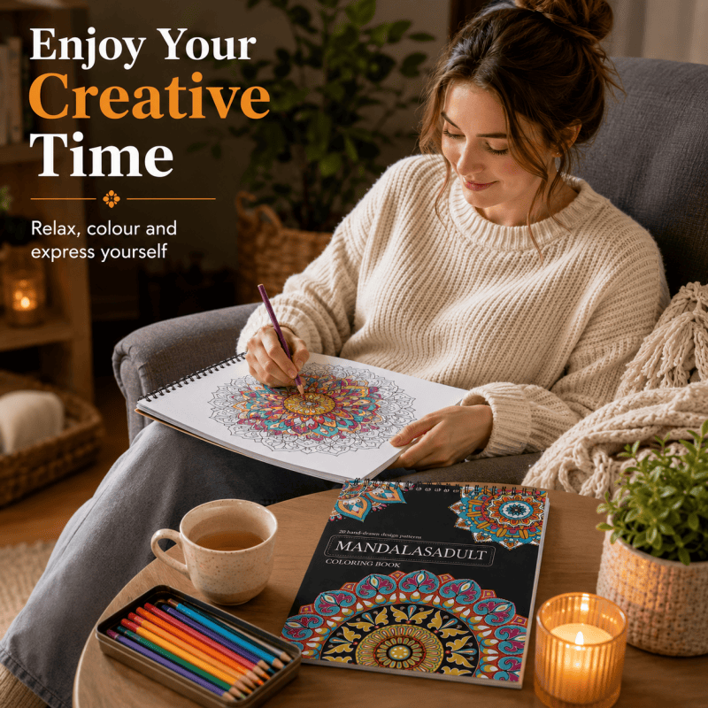 2Pack A4 Adult Colouring Book