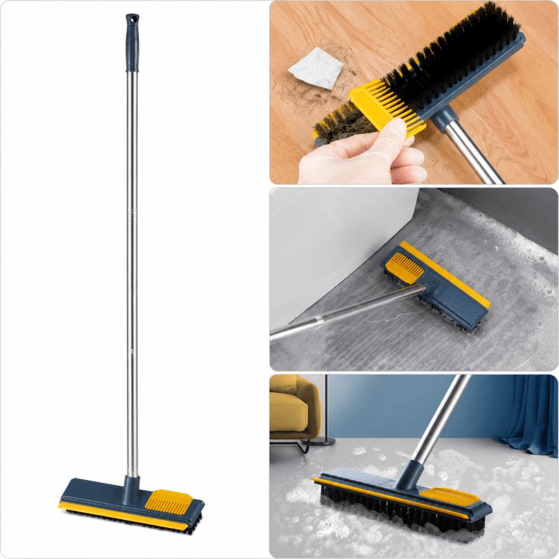 3 in 1 Long Handle Floor Scrub Brush