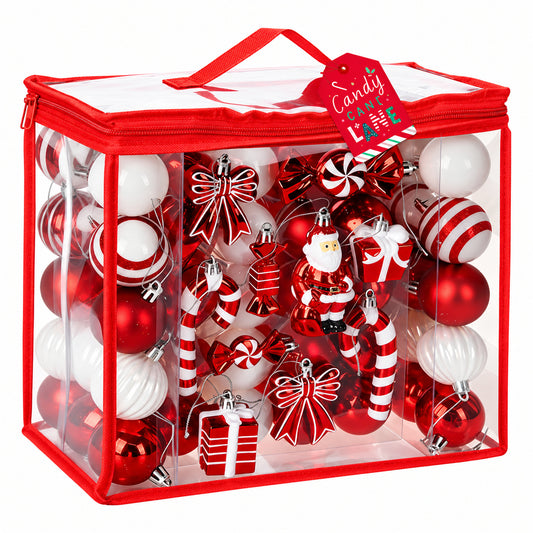 80PCS Christmas Baubles Set