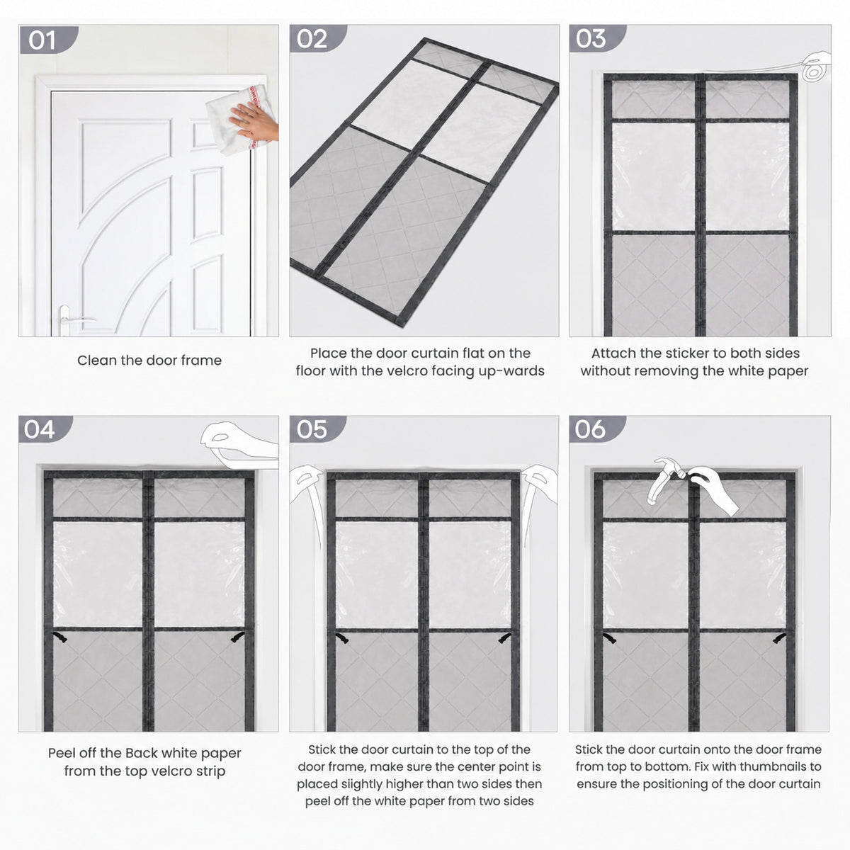 Magnetic Thermal Insulated Door Curtain