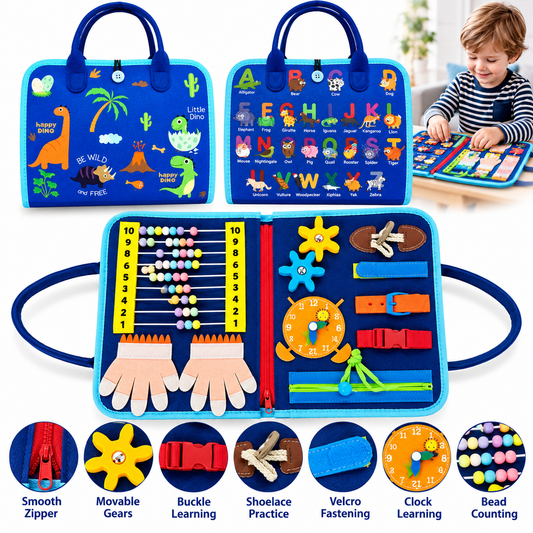 Toddler Busy Board Felt Activity Bag