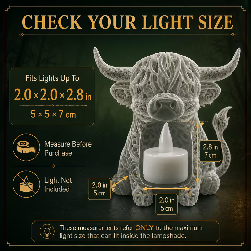 Highland Cow Lampshade