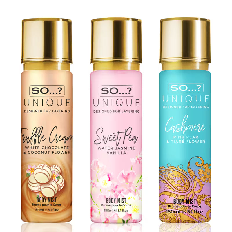 So…? Unique Love Storm Fragrance Bundle – 3 x 150ml
