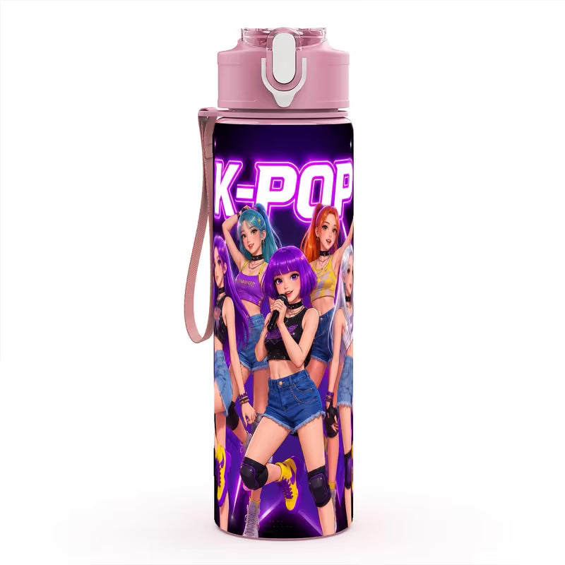 K Pop Plastic Water Bottle