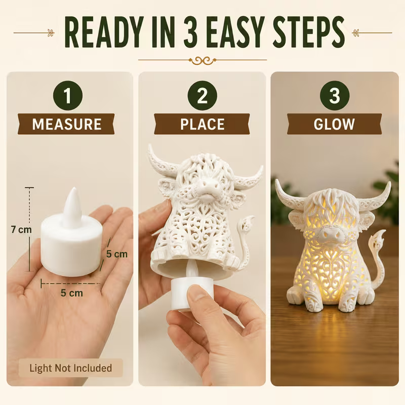 Highland Cow Lampshade