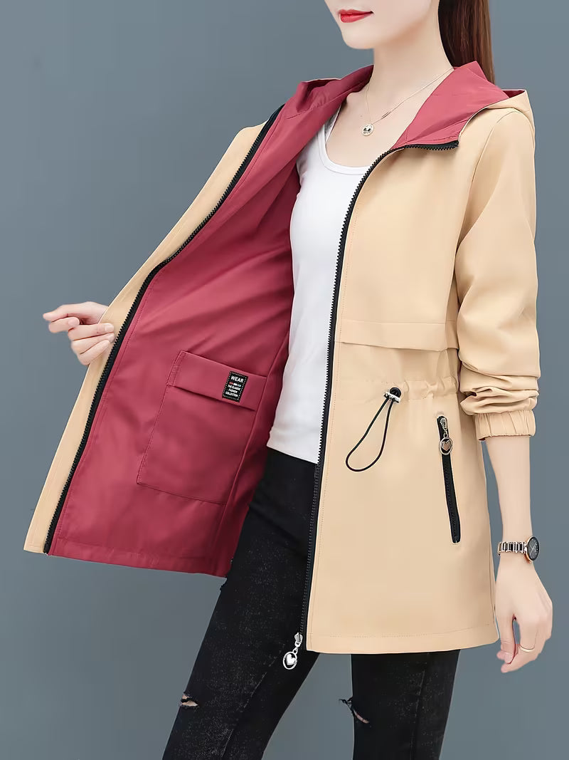 Reversible Women'S Trench Coat Jacket
