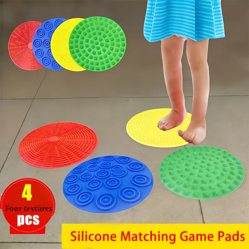 Four Different Colored Textured Silicone Pads