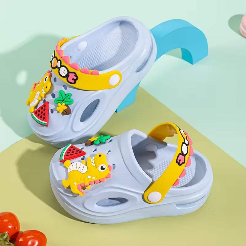 Dinosaur Cartoon Children's Clogs