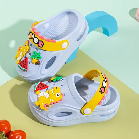 Dinosaur Cartoon Children's Clogs