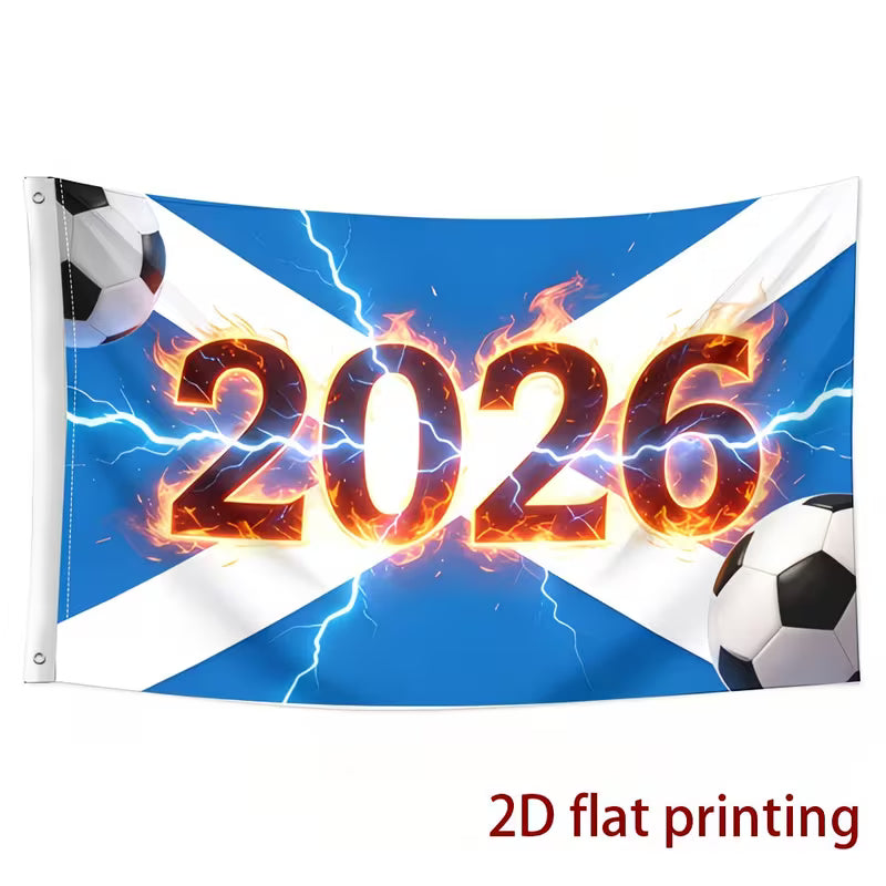 2D Flat Scotland Flag 2026