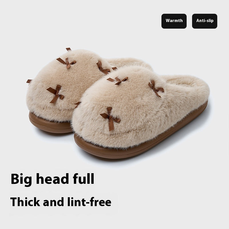 Women's Cute Butterfly Bow Home Slippers