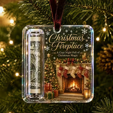 2D Flat Christmas Cash Gift Ornament