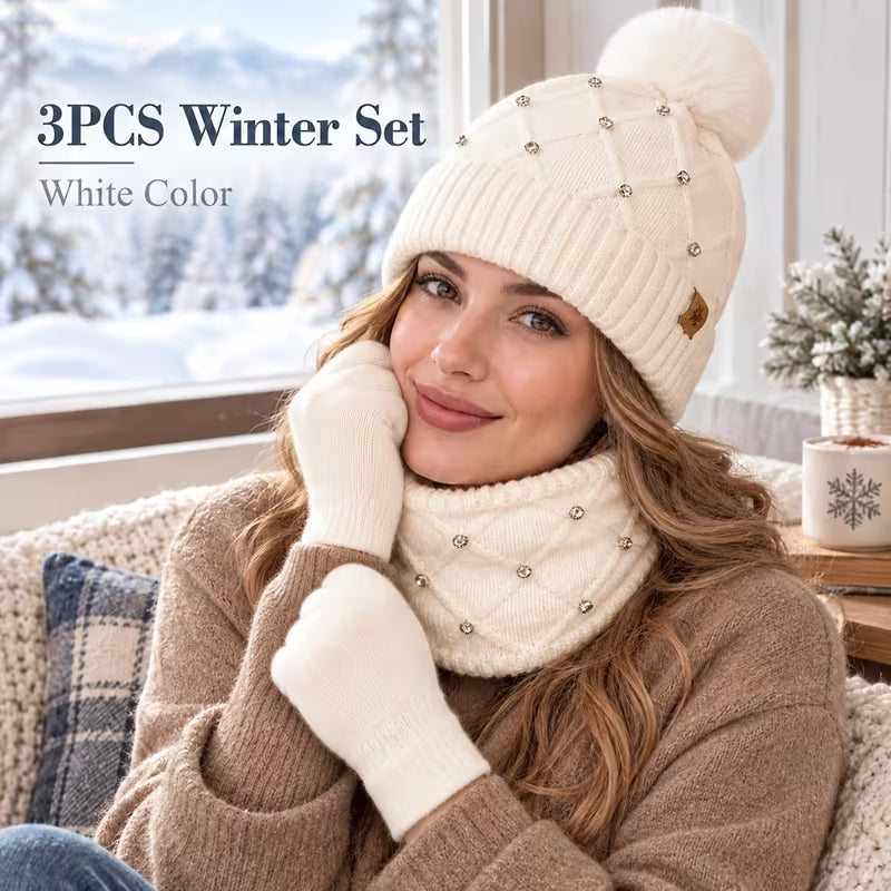 3pcs Winter Warm Set for Women
