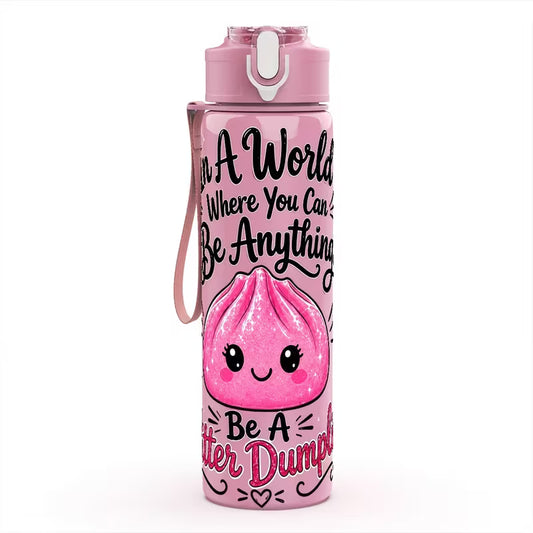 Plastic Glitter Dumpling Water Bottle