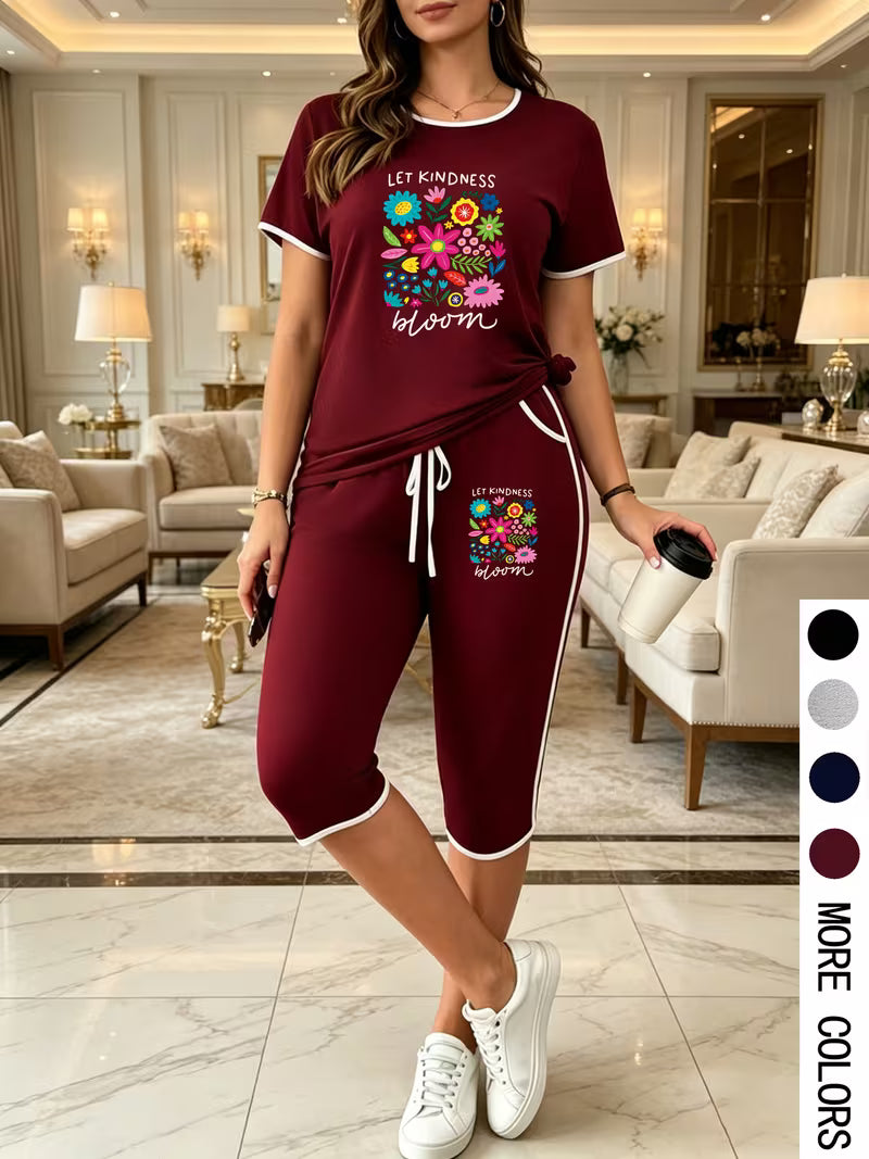 Plus Size Colorful Summer Set
