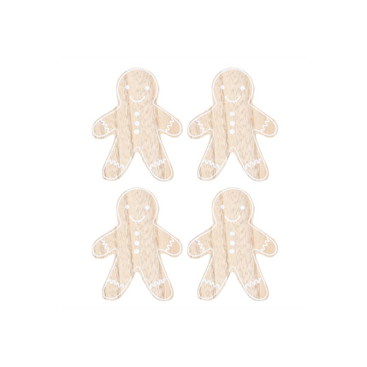 Gingerbread Man Coaster Set