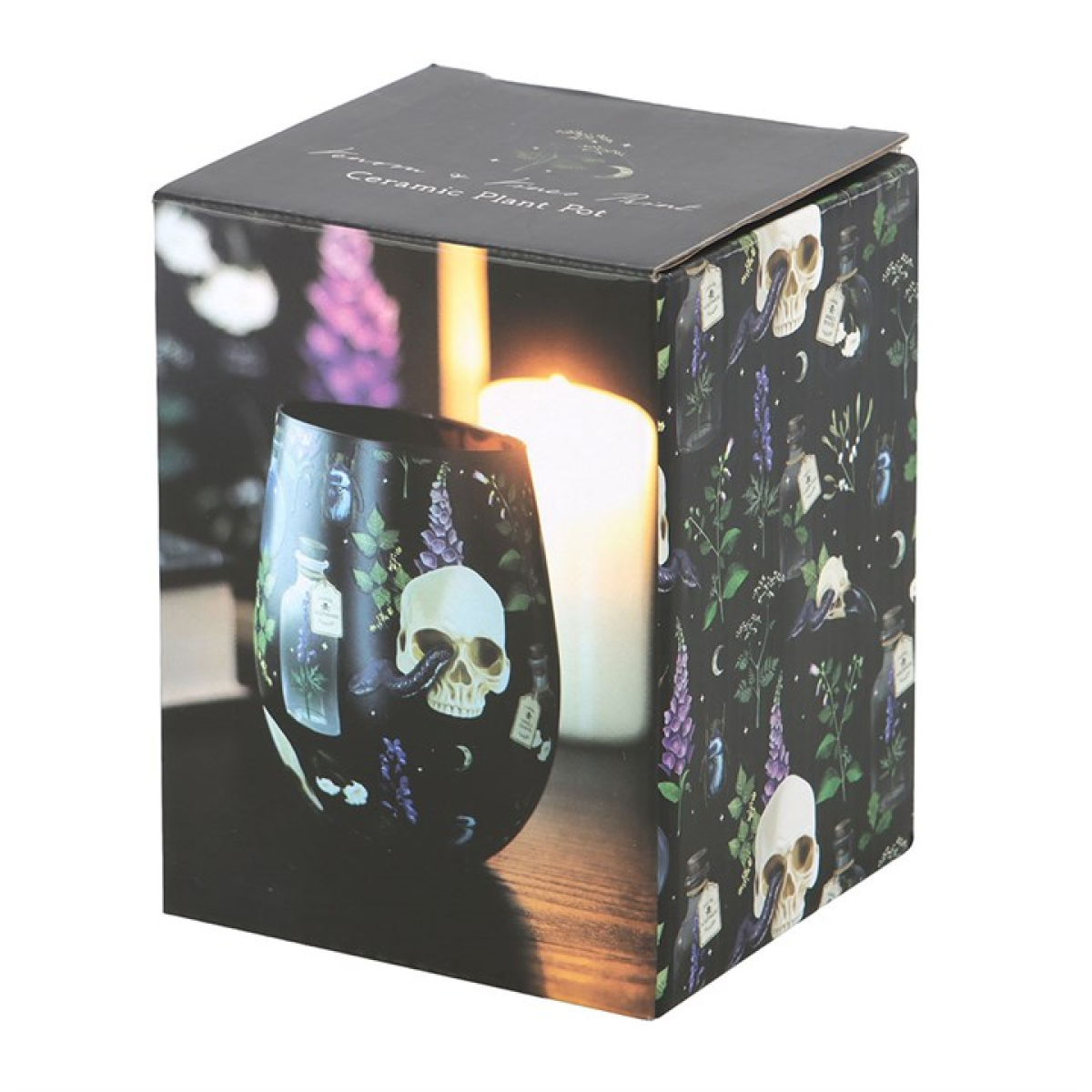 Venom & Vines Print Stemless Glass