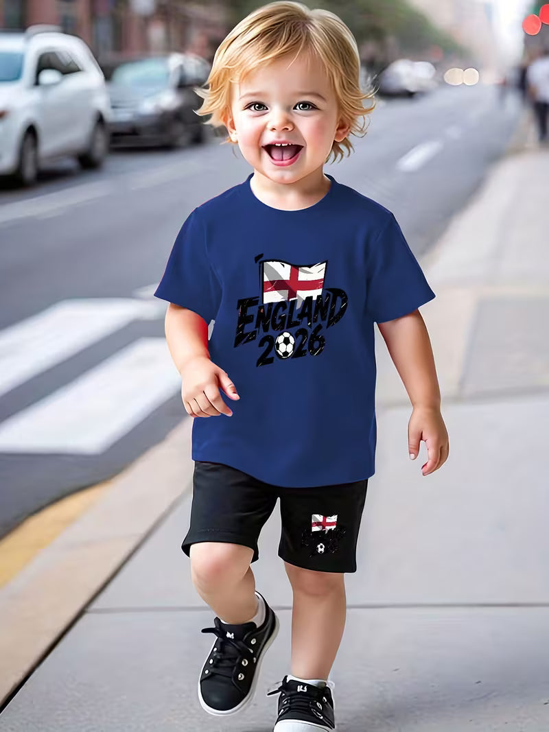 England Flag Baby Boy Set