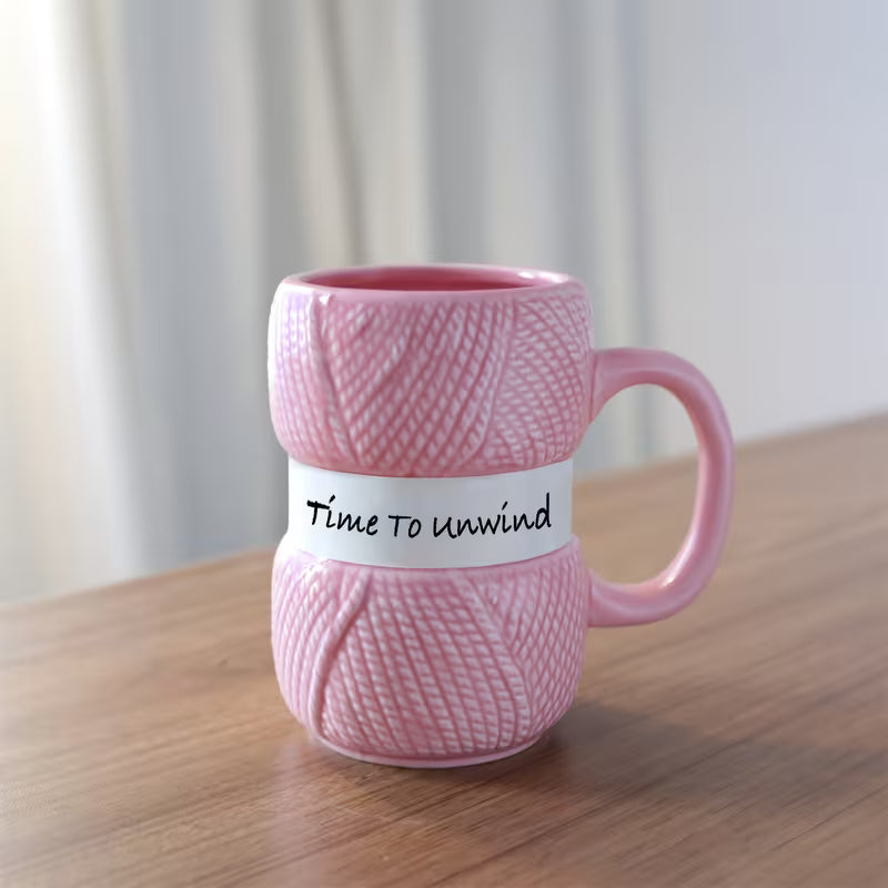 425ml/14.37oz Funny Knit Ceramic Coffee Mug