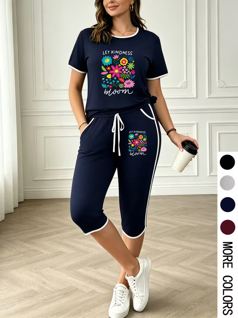 Plus Size Colorful Summer Set