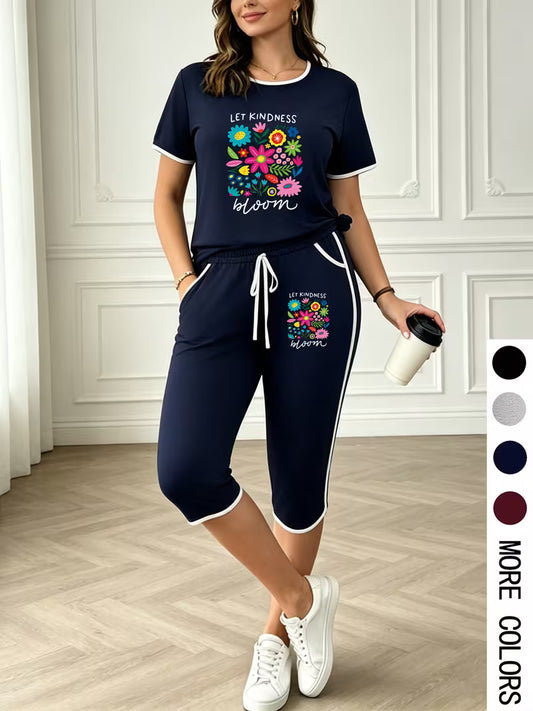 Plus Size Colorful Summer Set
