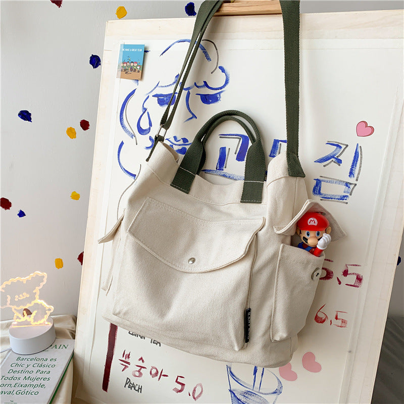 Ladies Large Capacity Niche Canvas Bag