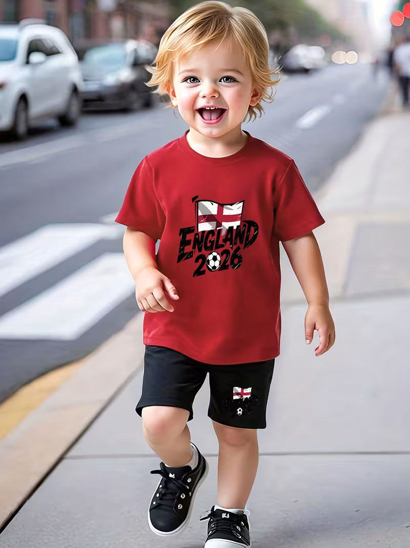 England Flag Baby Boy Set