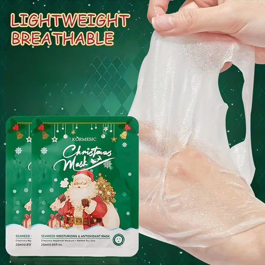 10pcs Christmas Seaweed Mask Gift Set