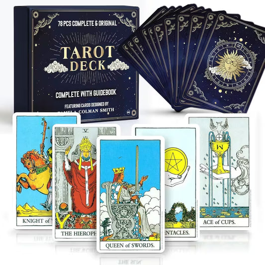 78pcs Complete Original Tarot Card Deck and Guide Book