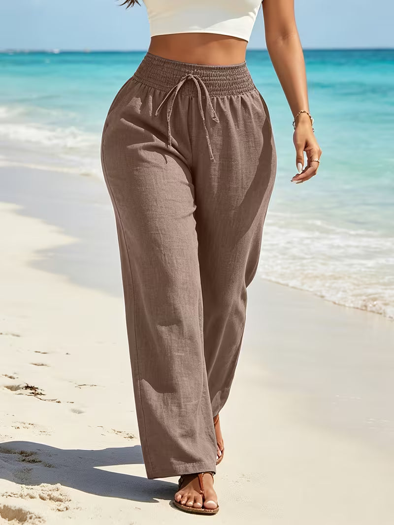 Women's Casual Wide-leg Trousers
