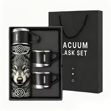 16oz Viking Wolf Stainless Steel Vacuum Insulated Cup Set