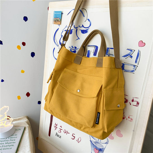 Ladies Large Capacity Niche Canvas Bag