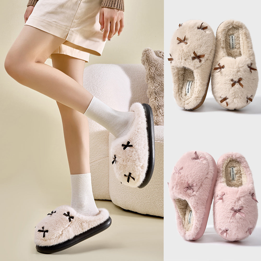 Women's Cute Butterfly Bow Home Slippers