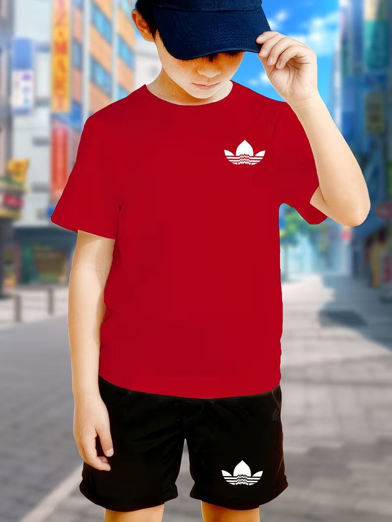 Youth Boys' Casual Sport T-Shirt Set
