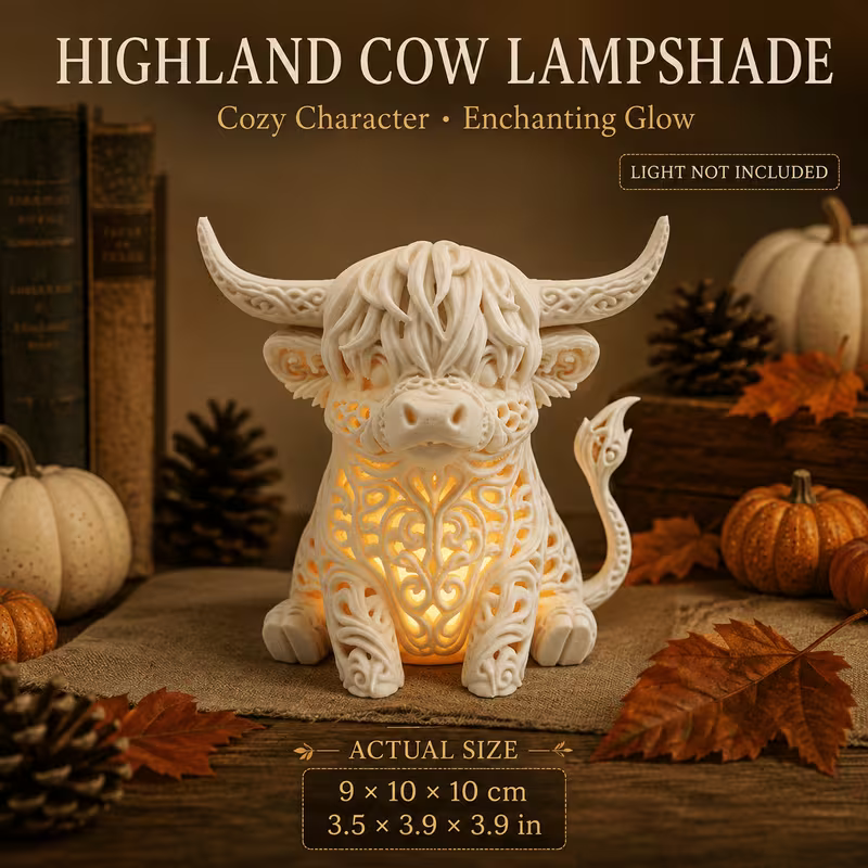 Highland Cow Lampshade