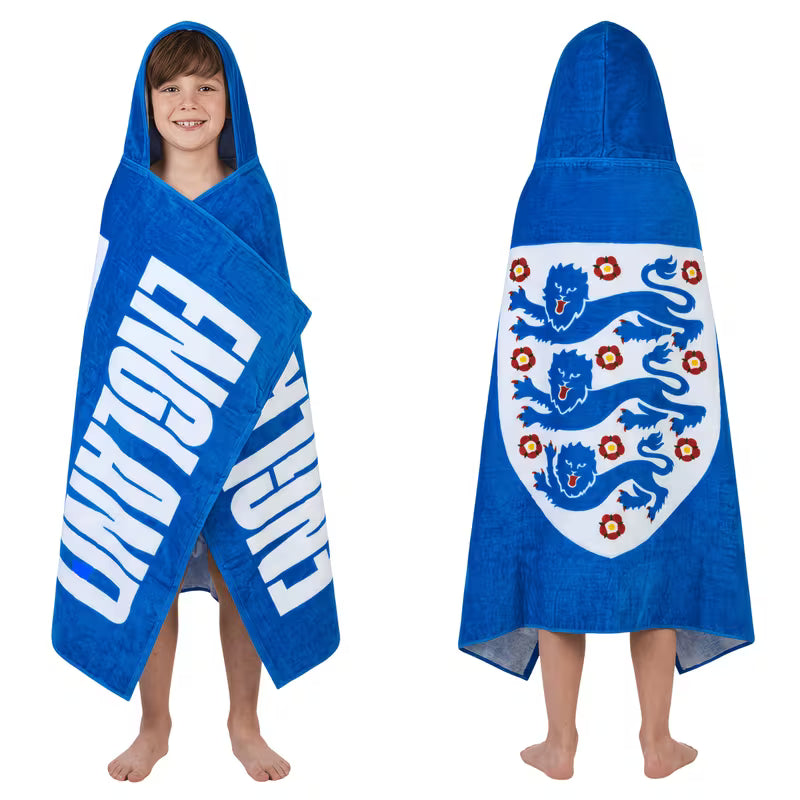 England Football Kids Beach Towel Poncho