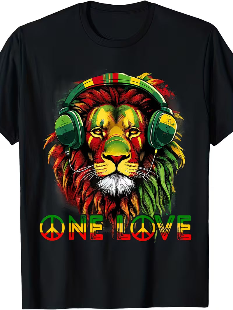 Unisex Rasta Reggae Lion T-Shirt