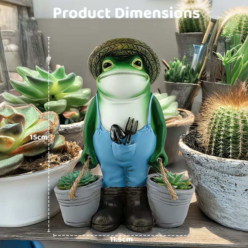 Farming Frog Ornament