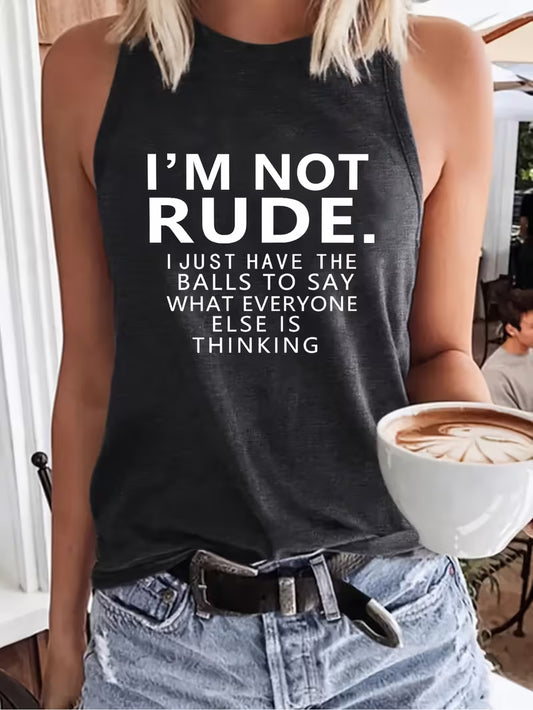 Letter Print Tank Top